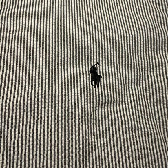 Ralph Lauren seersucker button up shirt custom fit large - Picture 4 of 9